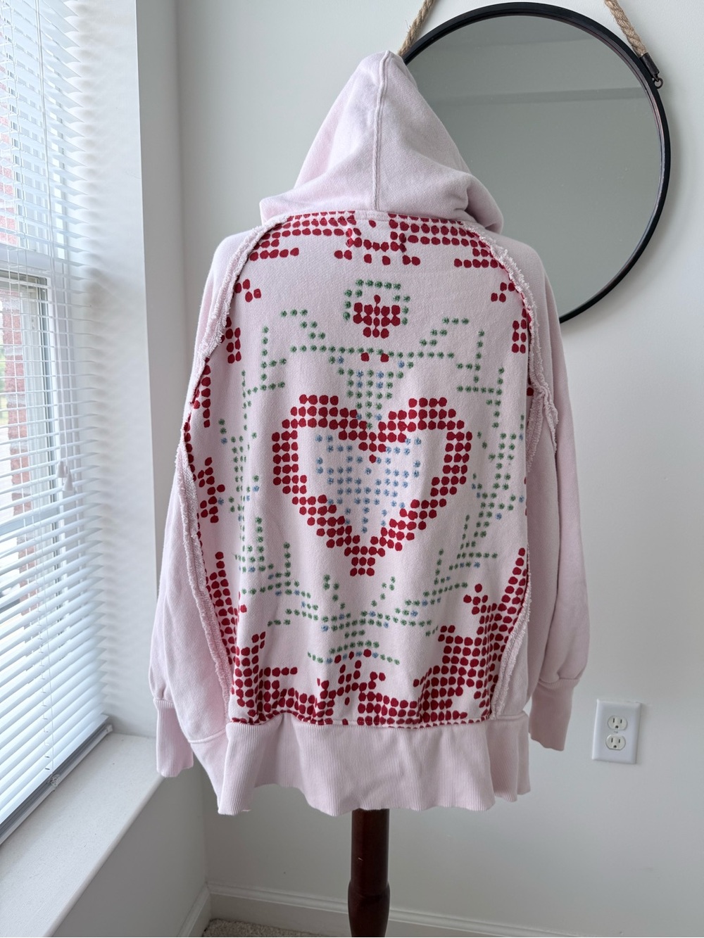 Free People Keepsake Oversized Hoodie in Heart Combo - Picture 5 of 12